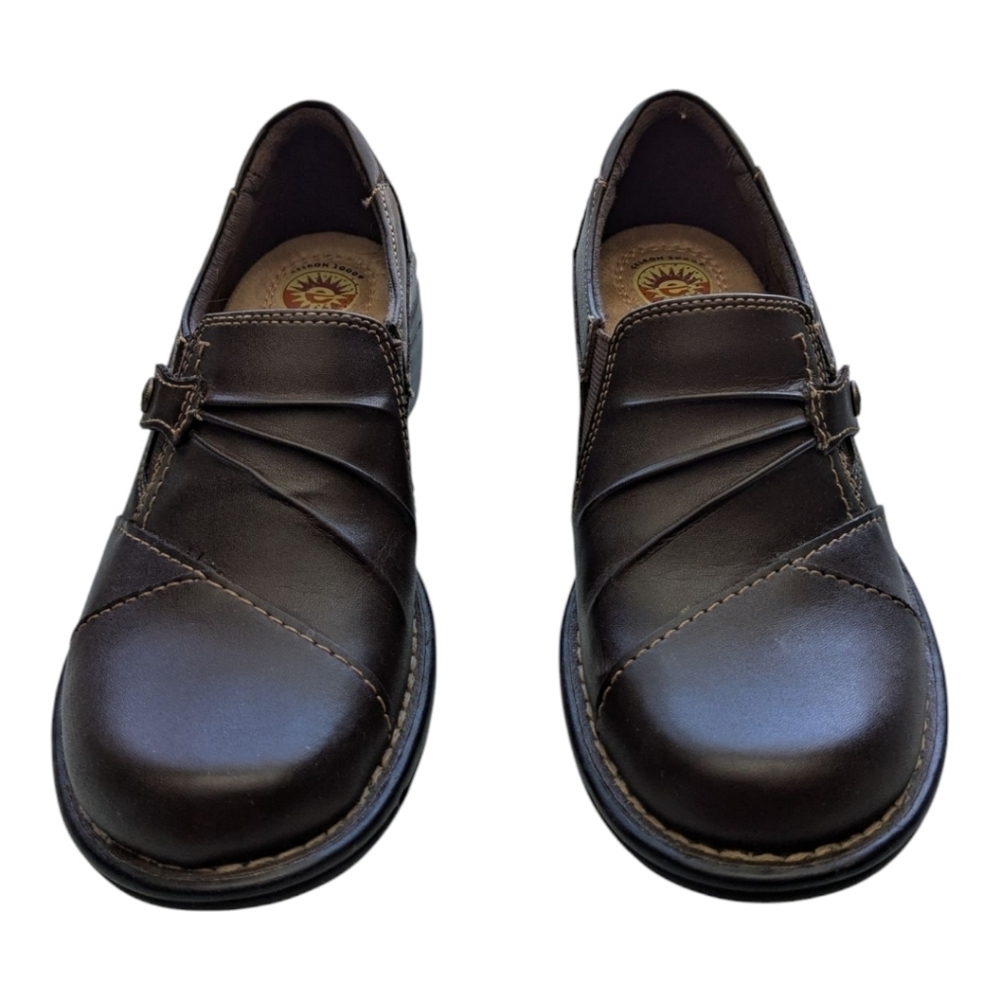 Earth Spirit Gelron 2000 Brown Leather Loafer Slip On Shoe 6 Memory Foam Sole - Picture 3 of 10